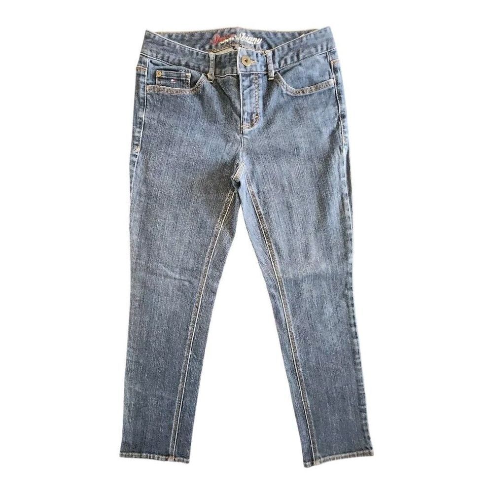 EUC Women's Tommy Hilfiger Spirit Skinny Jeans Size 6A Medium Wash Jeans Y2K